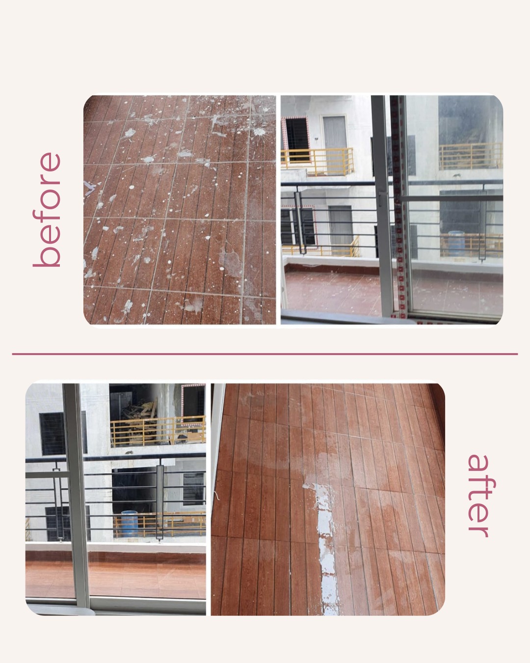 Floor cleaning and restoration work